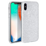 Чехол Yotrix BrightCase для Apple iPhone XS (серебристый, гелевый)