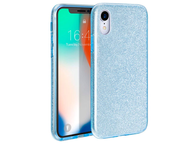 Чехол Yotrix BrightCase для Apple iPhone XR (голубой, гелевый)