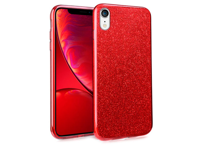 Чехол Yotrix BrightCase для Apple iPhone XR (красный, гелевый)