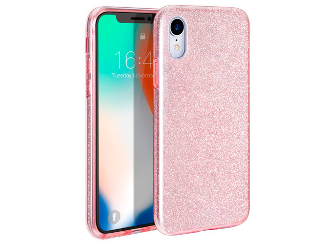 Чехол Yotrix BrightCase для Apple iPhone XR (розовый, гелевый)