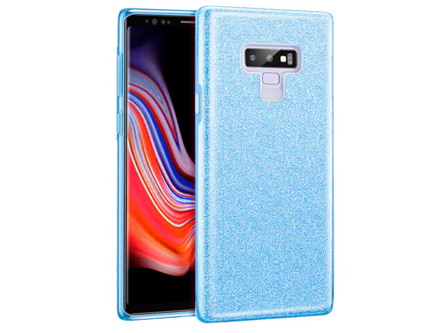 Чехол Yotrix BrightCase для Samsung Galaxy Note 9 (голубой, гелевый)