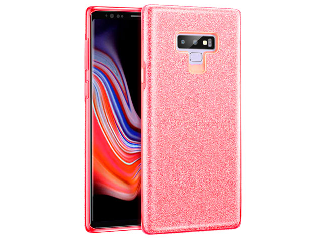 Чехол Yotrix BrightCase для Samsung Galaxy Note 9 (красный, гелевый)