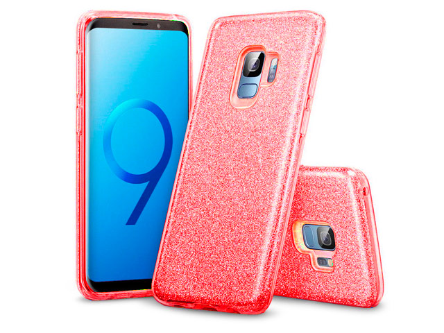 Чехол Yotrix BrightCase для Samsung Galaxy S9 (красный, гелевый)