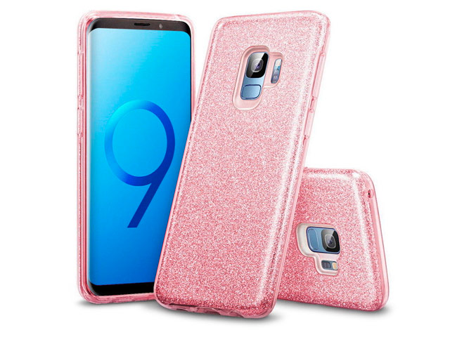 Чехол Yotrix BrightCase для Samsung Galaxy S9 (розовый, гелевый)