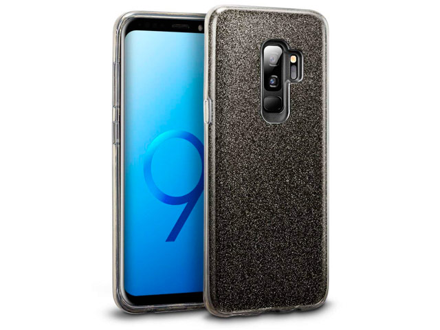 Чехол Yotrix BrightCase для Samsung Galaxy S9 plus (черный, гелевый)