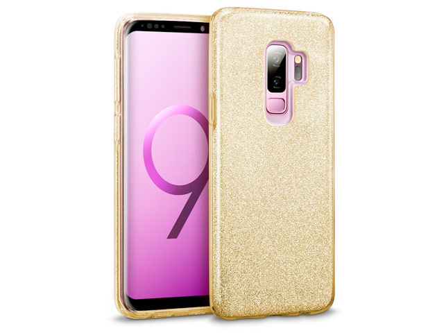 Чехол Yotrix BrightCase для Samsung Galaxy S9 plus (золотистый, гелевый)