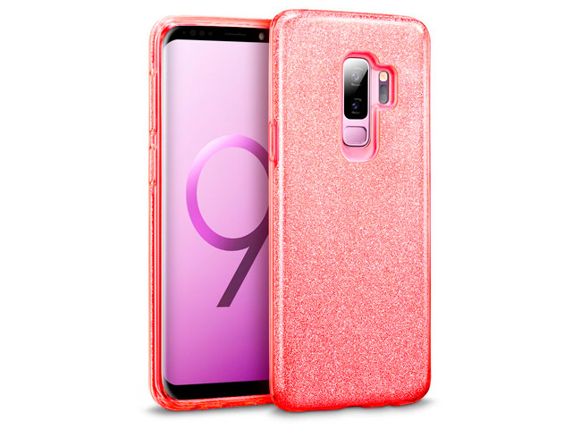 Чехол Yotrix BrightCase для Samsung Galaxy S9 plus (красный, гелевый)