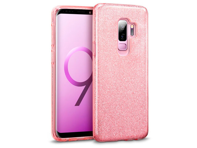 Чехол Yotrix BrightCase для Samsung Galaxy S9 plus (розовый, гелевый)