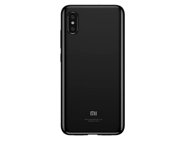 Чехол Yotrix GlitterSoft для Xiaomi Mi 8 pro (черный, гелевый)