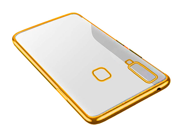 Чехол Yotrix GlitterSoft для Samsung Galaxy A8 star (золотистый, гелевый)