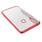 Чехол Yotrix GlitterSoft для Samsung Galaxy A8 star (красный, гелевый)