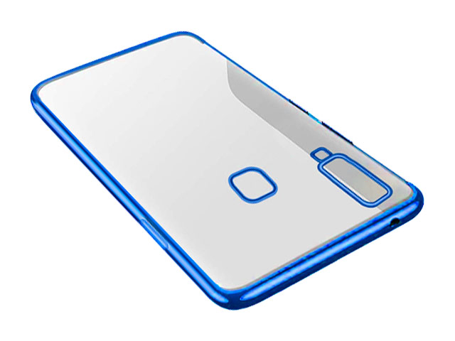 Чехол Yotrix GlitterSoft для Samsung Galaxy A8 star (синий, гелевый)