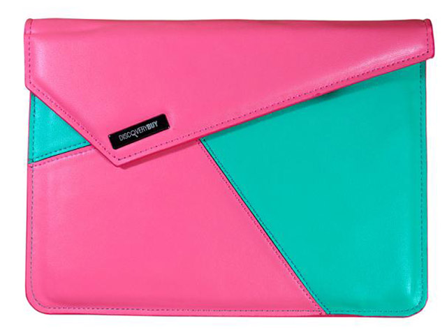 Чехол Discovery Buy Magic Cube Case для Apple iPad mini (розовый/зеленый, кожанный)