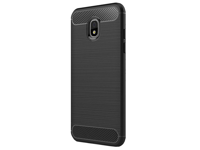 Чехол Yotrix Rugged Armor для Samsung Galaxy J3 2018 (черный, гелевый)