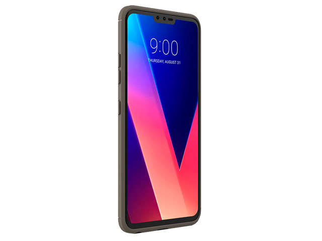 Чехол Yotrix Rugged Armor для LG V40 ThinQ (серый, гелевый)