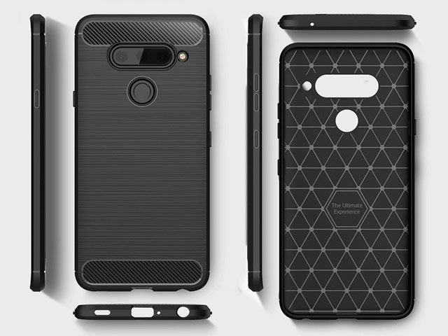 Чехол Yotrix Rugged Armor для LG V40 ThinQ (красный, гелевый)