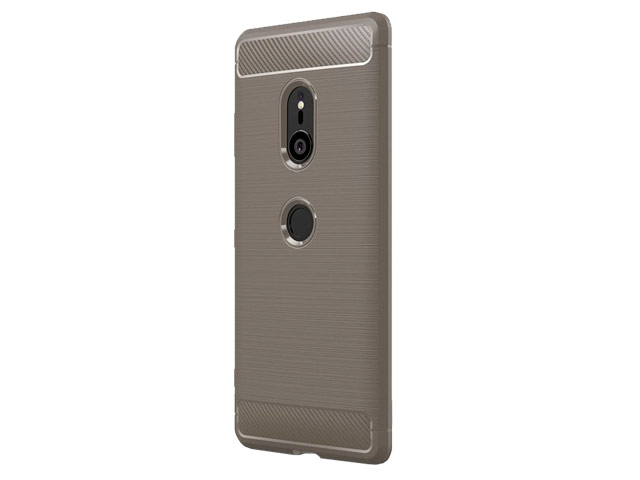 Чехол Yotrix Rugged Armor для Sony Xperia XZ3 (серый, гелевый)