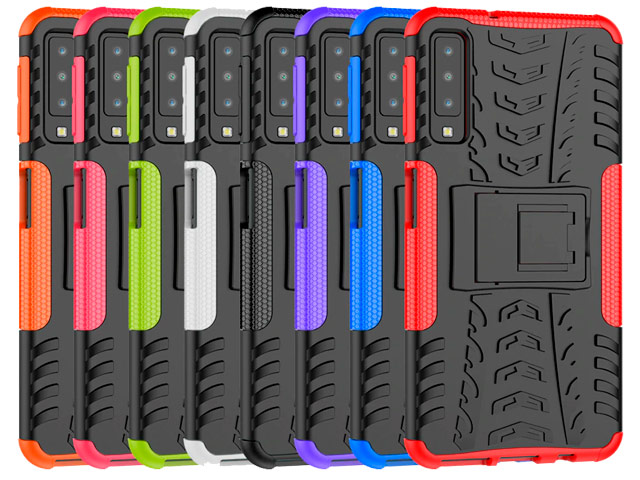 Чехол Yotrix Shockproof case для Samsung Galaxy A7 2018 (красный, пластиковый)