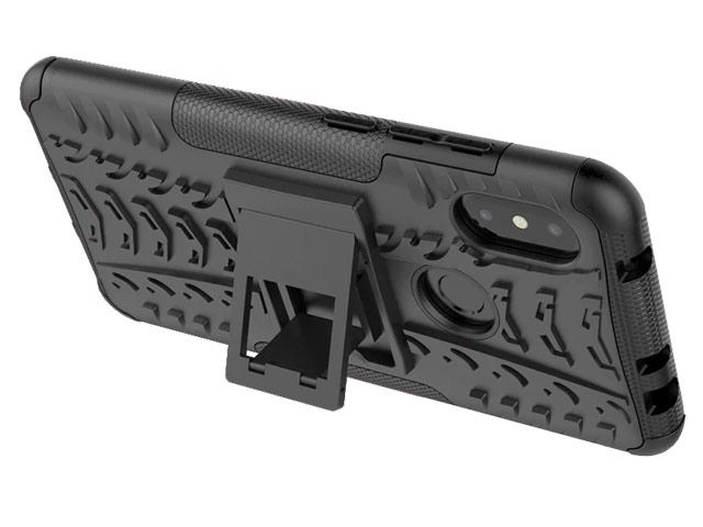 Чехол Yotrix Shockproof case для Xiaomi Redmi Note 6 (зеленый, пластиковый)