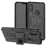 Чехол Yotrix Shockproof case для Xiaomi Redmi Note 6 (черный, пластиковый)