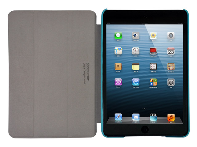 Чехол Discovery Buy Idealized Love Case для Apple iPad mini (голубой, кожанный)