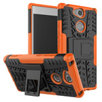Чехол Yotrix Shockproof case для Sony Xperia XA2 plus (оранжевый, пластиковый)