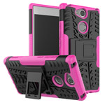 Чехол Yotrix Shockproof case для Sony Xperia XA2 plus (розовый, пластиковый)