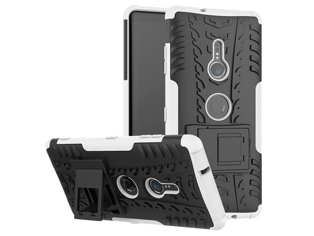 Чехол Yotrix Shockproof case для Sony Xperia XZ3 (белый, пластиковый)