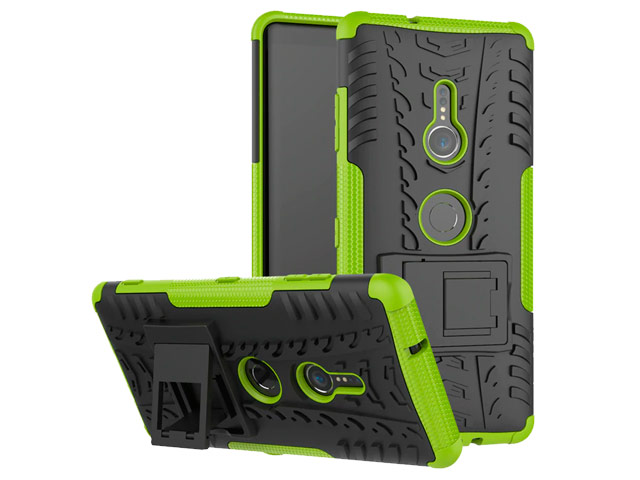 Чехол Yotrix Shockproof case для Sony Xperia XZ3 (зеленый, пластиковый)