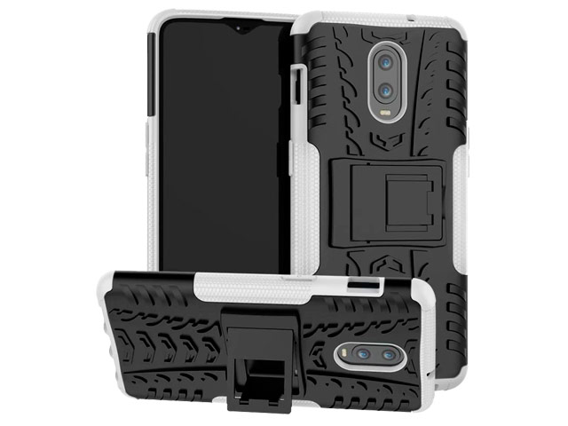 Чехол Yotrix Shockproof case для OnePlus 6T (белый, пластиковый)
