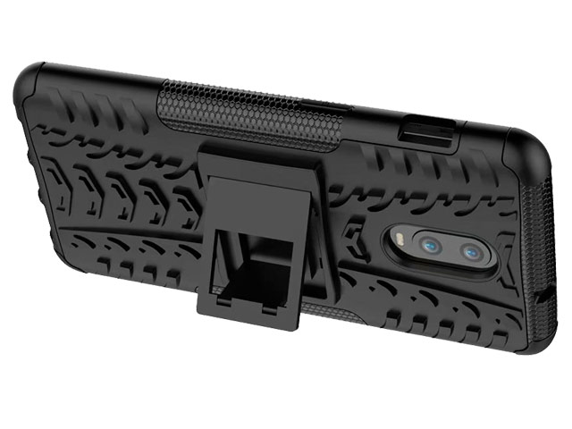 Чехол Yotrix Shockproof case для OnePlus 6T (красный, пластиковый)