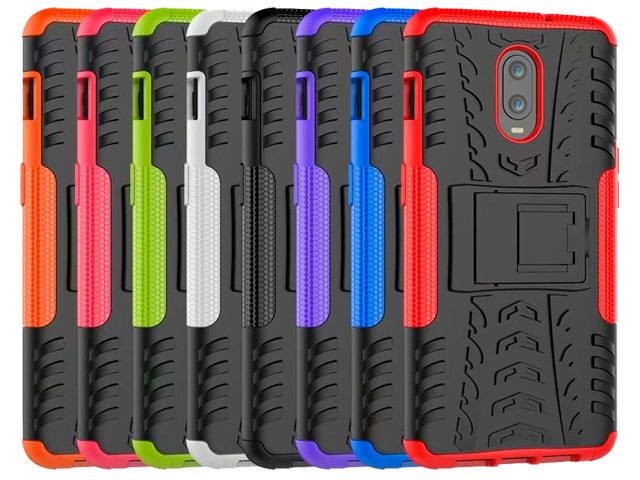 Чехол Yotrix Shockproof case для OnePlus 6T (красный, пластиковый)