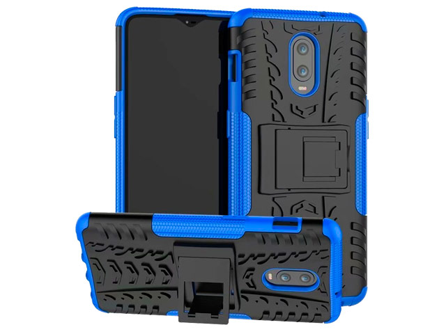 Чехол Yotrix Shockproof case для OnePlus 6T (синий, пластиковый)