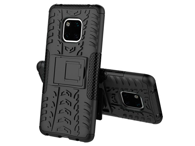 Чехол Yotrix Shockproof case для Huawei Mate 20 pro (черный, пластиковый)