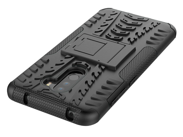 Чехол Yotrix Shockproof case для Xiaomi Pocophone F1 (черный, пластиковый)