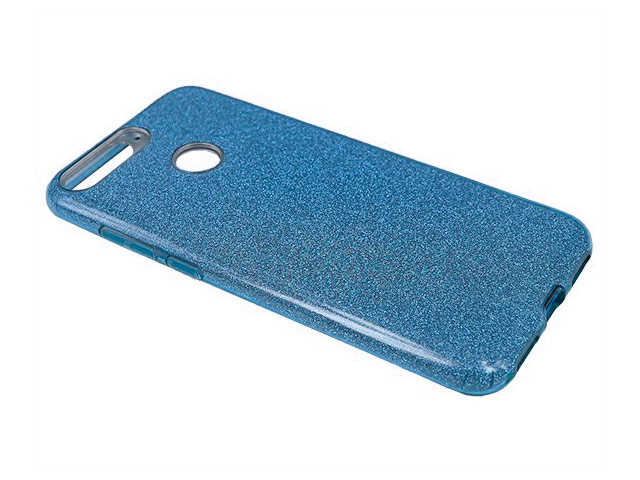 Чехол Yotrix BrightCase для Huawei Honor 7A (голубой, гелевый)