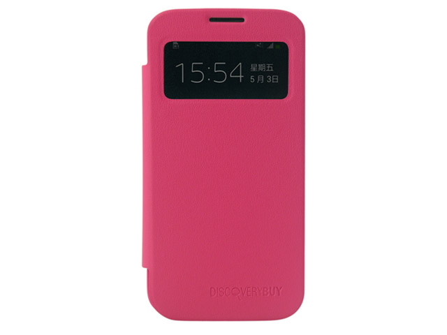 Чехол Discovery Buy Ambilight Case для Samsung Galaxy S4 i9500 (розовый, кожанный)