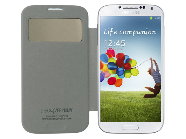 Чехол Discovery Buy Ambilight Case для Samsung Galaxy S4 i9500 (розовый, кожанный)