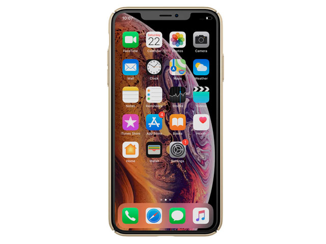 Чехол Nillkin Air case для Apple iPhone XS max (золотистый, пластиковый)