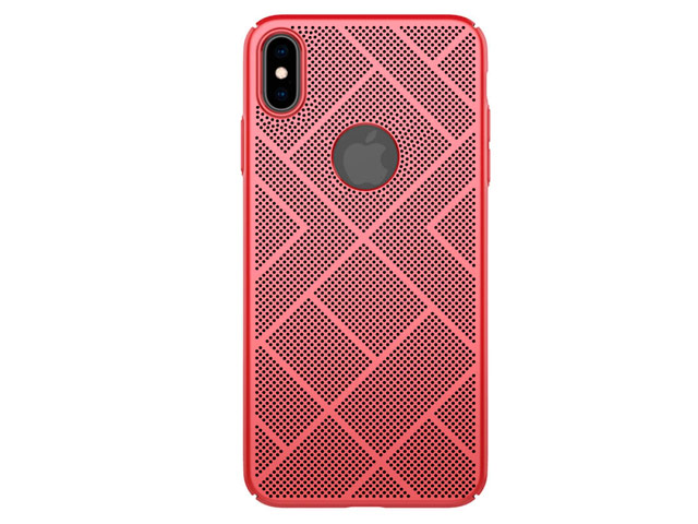 Чехол Nillkin Air case для Apple iPhone XS max (красный, пластиковый)