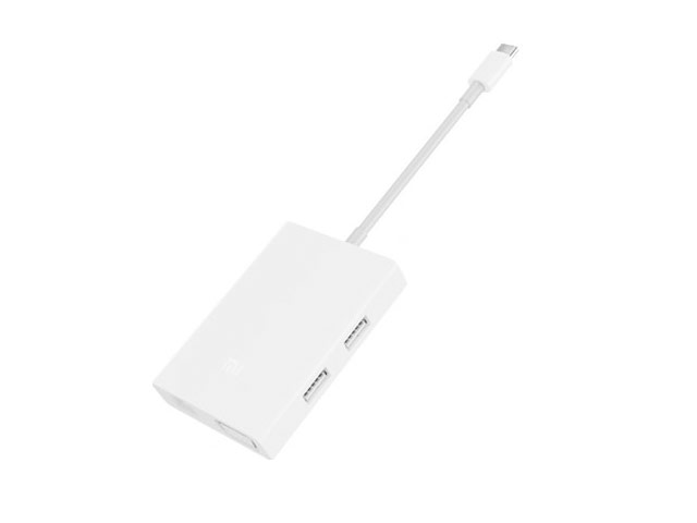 Адаптер Xiaomi Mi Multi-Adapter универсальный (USB Type C, VGA, 2xUSB, Ethernet, белый)