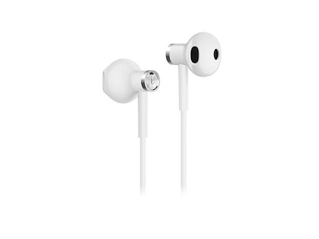 Наушники Xiaomi Mi Dual Driver Earphones универсальные (белые, пульт/микрофон, 20-40000 Гц)