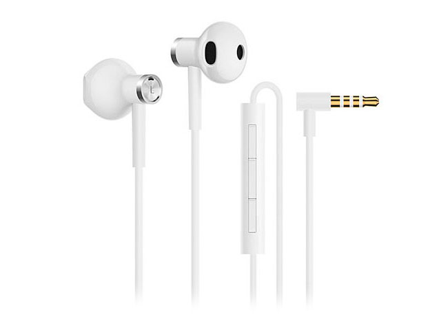 Наушники Xiaomi Mi Dual Driver Earphones универсальные (белые, пульт/микрофон, 20-40000 Гц)