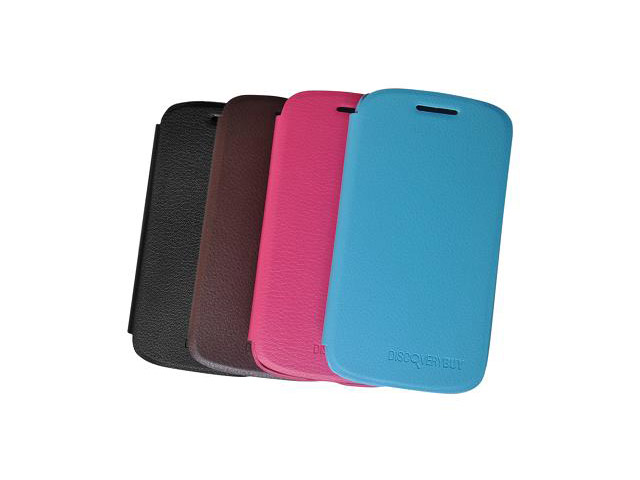 Чехол Discovery Buy City Elegant Case для Samsung Galaxy S4 i9500 (черный, кожанный)