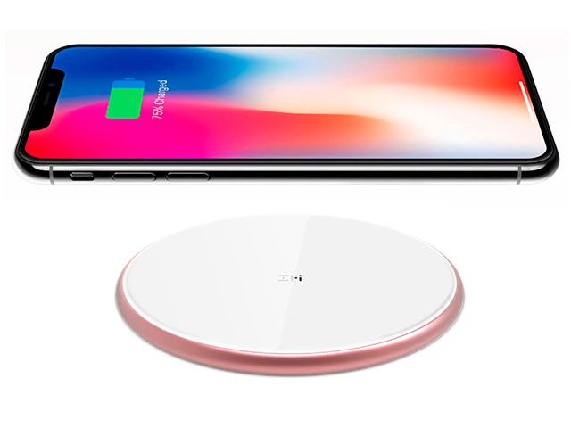 Беспроводное зарядное устройство Xiaomi ZMI Wireless Charger (розово-белое, Fast Charge, стандарт QI)