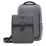 Рюкзак Xiaomi Mi Fashion Commuter Backpack (серый, 15.4, 2 отделения, 6 карманов, в комплекте сумка)