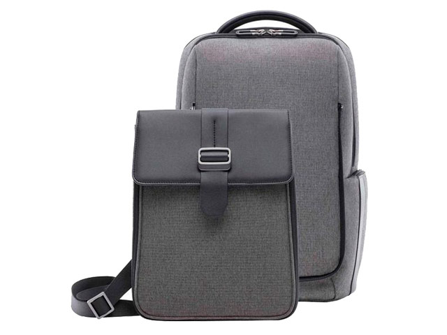 Рюкзак Xiaomi Mi Fashion Commuter Backpack (серый, 15.4, 2 отделения, 6 карманов, в комплекте сумка)