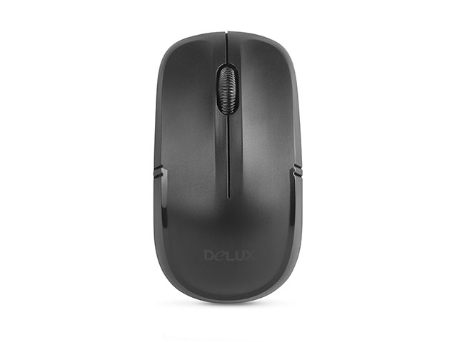 Беспроводная мышь Delux Wireless Mouse DLM-136 (черная, пластиковая)