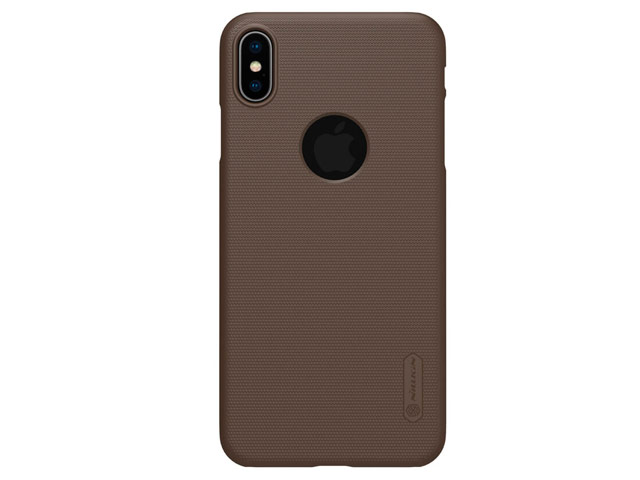 Чехол Nillkin Hard case для Apple iPhone XS max (темно-коричневый, пластиковый)