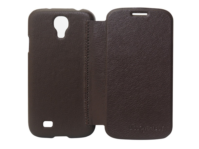 Чехол Discovery Buy City Elegant Case для Samsung Galaxy S4 i9500 (коричневый, кожанный)